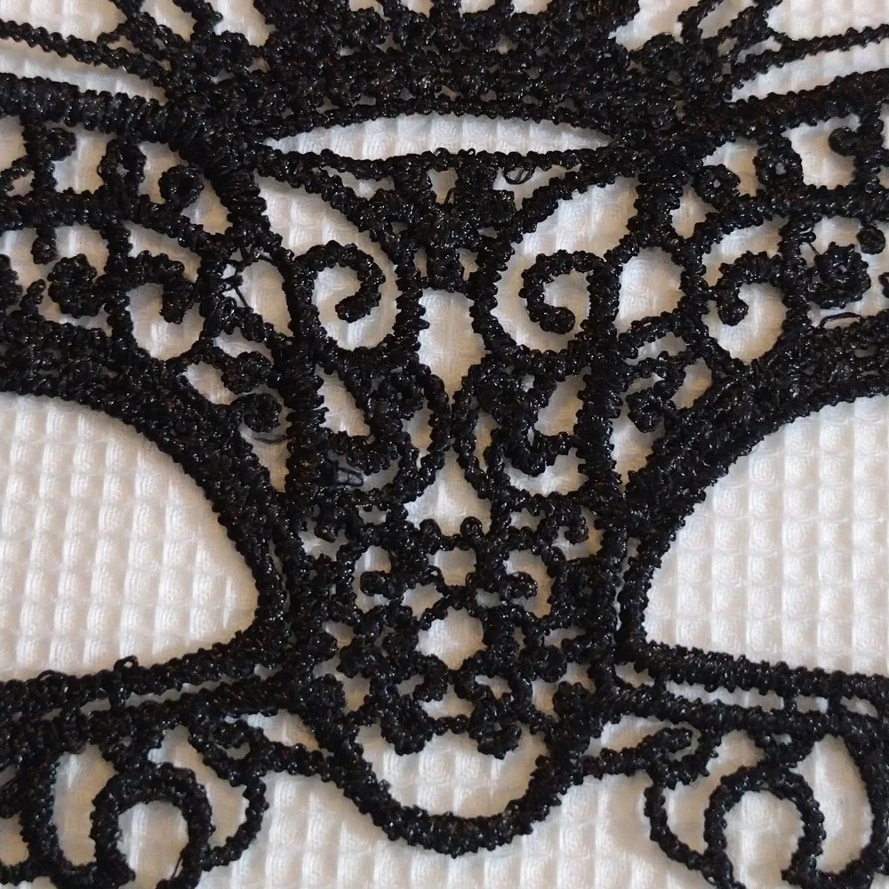 Elegant Black Lace Masquerade Mask
